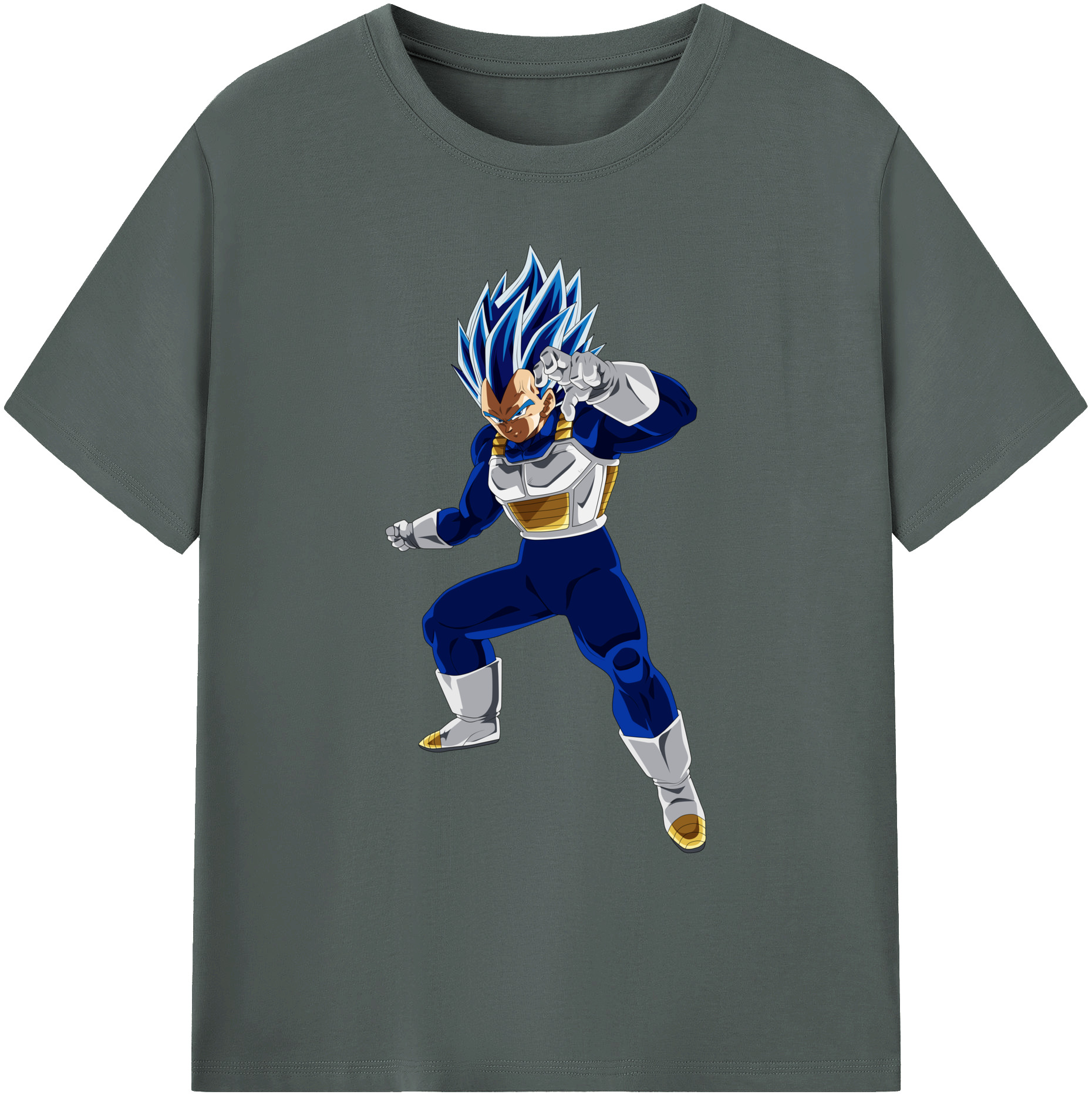 （画像用） ドラゴンボール ベジータ四世（Bejīta Yonsei）DRAGON BALL Vegeta IV 綿100％ メンズ半袖Tシャツ｜肌触りやわらか＆通気性